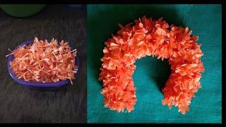 FLOWER GARLAND MAKING / Tie Traditional method to make Kanakambaram garland / Hindu / My Home Crafts