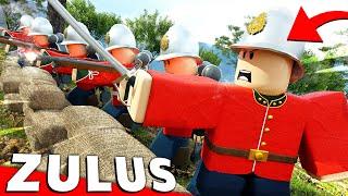 1000 Zulus CHARGE this British Line Formation in ROBLOX Zulu Wars - Anglo Zulu War