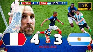 The Match of the Century | Argentina - France | Lionel Messi's Elimination | High Quality