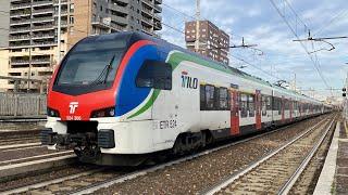 TRENI PASSEGGERI E MERCI VELOCI in transito a Milano Greco Pirelli!