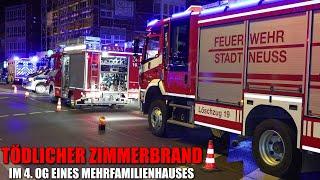 [TÖDLICHER ZIMMERBRAND IN EINEM MEHRFAMILIENHAUS!] -| Feuerwehr Neuss im Einsatz |-