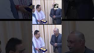 Rajasthan Royals officials gift IPL ‘Golden Pass’ to CM Bhajanlal Sharma in Jaipur