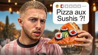 J’ai TESTÉ des pizzas INSOLITES ! (genre goût sushi mdrrrr)