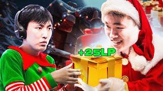 Santa Belter blesses less Fortunate ADC Player with LP  @doublelift Duo