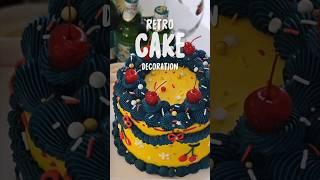 레트로 케이크 데코레이션 | korean style retro cake decoration