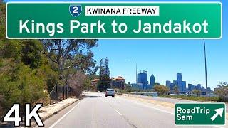 Drive to Jandakot - from Kings Park, Perth, Western Australia - Ambient Audio / POV