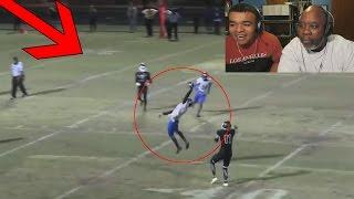 Dad Reacts to INSANE HIGH SCHOOL FOOTBALL PLAYS!