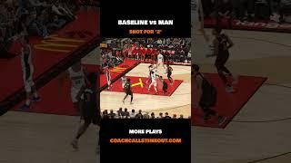 Baseline play vs man defense #Shorts #basketballplays