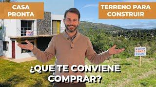 ¿Que es mejor, comprar una casa o un terreno para construir?