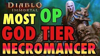 INSANE DAMAGE! God Tier NECROMANCER PvP Build. JUST WON'T DIE, INVULNERABLE! Diablo Immortal