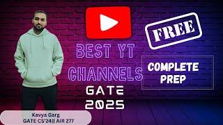 BEST YouTube Channels for GATE CS Preparation | #gate2025 #gate2026