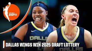 Dallas Wings win 2025 draft lottery  Will they select Paige Bueckers? | WNBA on ESPN