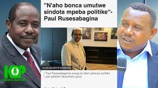 Kuri RUSESABAGINA Wanze Guhara Politike  KAREGEYA no kuri SENA Nshya Ateye i metero