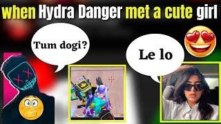 When Hydra Danger Met A Cute Girl ️ Trolling Random #bgmilive #hydradanger