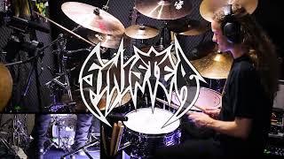 Sinister drum cover - Drumming to Epoch Of Denial (Old school death metal)