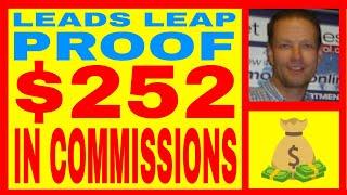 Leads Leap Review 2022 - $252.91 Earned In Commissions - INCOME $ PROOF - FREE Lifetime Membership!!