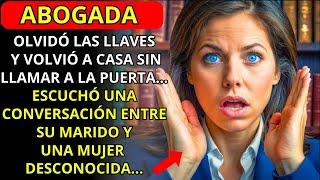 LA ABOGADA LLEGÓ A CASA Y ACCIDENTALMENTE ESCUCHÓ LA CONVERSACIÓN DE SU ESPOSO- HISTORIAS DE LA VIDA