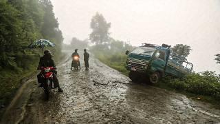 He is looking for new tourist circuits on the worst roads in Asia