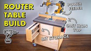 How to make a ROUTER TABLE w/ Bit Storage & Dust Collection