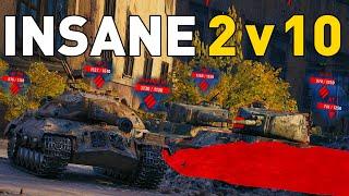 INSANE 2 vs 10 in World of Tanks!