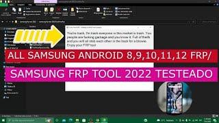 All Samsung Android 8,9,10,11,12 Frp Bypass TOOL 2022