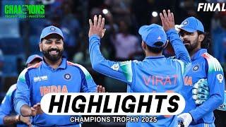 India vs New Zealand Champions Trophy 2025 Full  Highlights | IND vs NZ Highlights | IND vs NZ