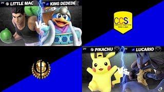 Little Mac @ King Dedede & Pikachu @ Lucario - CCSL - Smash Ultimate