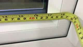 How to measure for a glass unit in a uPVC window