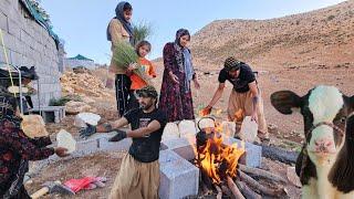 Building a tandoor to bake traditional bread and take care of cows