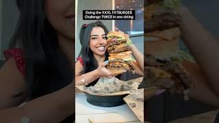 XXXL King Fatburger Challenge twice in one sitting #food #eating #shorts #mukbang #burger