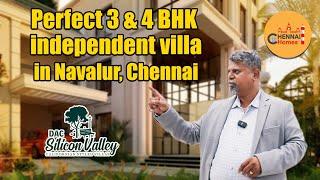 Independent Villa For Sale in OMR Navalur, Chennai l DAC Silicon valley | Chennai Homes