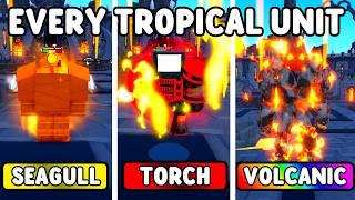 EVERY TROPICAL CRATE UNIT VS ENDLESS MODE (Toilet Tower Defense)