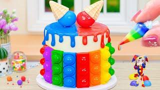 Fantastic Ice Cream Rainbow Pop It Cake  100+ Miniature Rainbow Cake Decorating Ideas Mini Treats