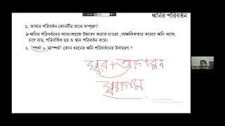 ক্লাস ১৮: বাংলা ব্যাকরণ (ধ্বনি পরিবর্তন)। নিপুণ স্যার। ১৯/০৫/২৪