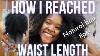 How to Grow Waist Length 4c Natural Hair (My Hair Journey, Current Routine, Products)