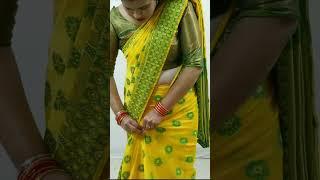 Cotton saree draping tutorial for beginners.