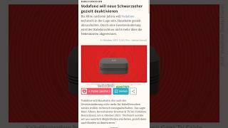 Vodafone laufen die Kunden weg #tech #vodafone #shorts #news #fail