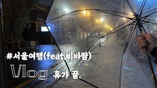 Vlog) 우당탕탕 서울여행(feat. 비바람) | 해방촌 | 이태원 | 남산타워 | 대학로 | 홍대 | 여독 = 감기 | 휴일끝 출근하자…