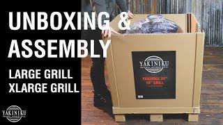 YAKINIKU® Kamado BBQ grill | LARGE 19 inch | XLARGE 22 inch - Unboxing and assembly