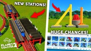 FIRST LOOK Planet Coaster 2 NEW Update! Stations, Supports & MORE!!