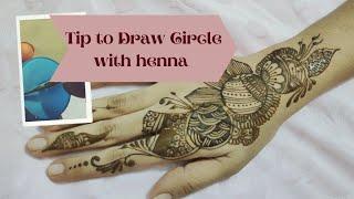 Eid Special Henna | Easy Trick to Draw Henna Circle | Mendhika Designs
