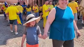 Romerberg Square Frankfurt Euro2024 Takeover!