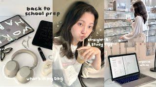 back to school prep: uni shopping, what's in my bag, organizing + my study & productivity tips