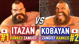 SF6  ITAZAN (#1 Ranked Zangief) vs KOBAYAN (#2 Ranked Zangief)  SF6 High Level Gameplay