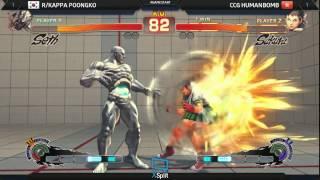 Double Elimination - Top 8 Winners - R/Kappa Poongko (Seth) Vs. CCG Humanbomb (Sakura)