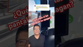 ¿Qué pasa si la pantalla de los espejos digitales se apaga? #autobuses #humor