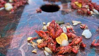 Making a 32 sqft Double Hole Epoxy Crawfish Table