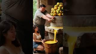 Grind the sweet and sour mango#farmer #farming#farm #nature #shorts