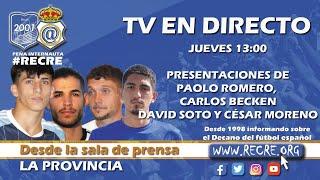 En directo: presentaciones de Paolo, Becken, Soto y Moreno