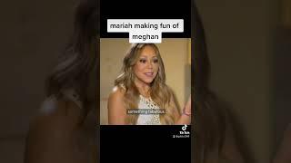 diva mariah laughing at meghan #meghanmarkle #mariahcarey